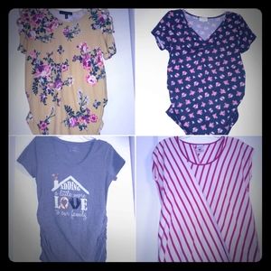 Lot of 4 Maternity Shirts